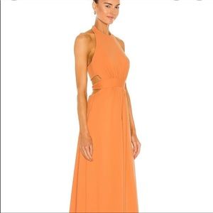Susana Monaco high neck tie back maxi dress